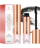 LAQENE Luxury Line Mascara - Nourishing & Fabulous | Long Lasting Black Waterproof Formula - Vegan & Cruelty Free - Buy Online on GoSupps.com