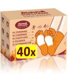 Supchamp foot warmers - sole warmers - 10 or 40 pairs - toe warmer pads self-adhesive - 8 hour foot warmer pads - heat pads feet - Buy Online on GoSupps.com