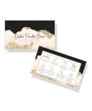 Ombre Powder Brow Aftercare Cards 50 Pack | Brow Artist Supplies for Clients | Snatched Brows - Black Pink Gold Design | 2x3.5 inch Business Card Size - Buy Online on GoSupps.com