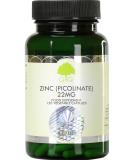 Zinc Picolinate | 22mg Elemental Zinc per Capsule | 120 Vegan Capsules | Chelated Zinc for Improved Absorption | G&G Vitamins - Buy Online on GoSupps.com