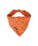 Lionet Paws Autumn Dog Bandana - Red Leaves Triangle Scarf for Small Medium & Large Dogs - Buy Online on GoSupps.com