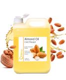 100% Pure Almond Oil for Skin & Hair - Moisturizing Anti-Stripe Vitamin E Ideal for Atopic Skin & Baby - 5000ml (5L) - Buy Online on GoSupps.com