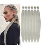Easy Braid Pre Stretched Braiding Hair - 20 Inch 6 Packs Ginger & Silver# - Yaki Texture Crochet Hair for Box Braids & Hot Water Setting - Synthetic Hair Extensions - Buy Online on GoSupps.com