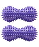 Relax and Rejuvenate with 2-Piece Nuzamas Peanut Massage Ball - Ideal for Hand & Foot Massage Yoga Trigger Point Therapy & Acupuncture - Purple - Buy Online on GoSupps.com