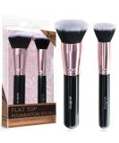 Flat Top Kabuki Foundation Brush Set - Premium Makeup Brushes for Liquid, Cream, Concealer, Mineral Powder - 04black - Buy Online on GoSupps.com