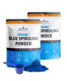 Organic Blue Spirulina Powder - Pure Superfood Algae for Smoothies & Drinks - Non GMO, Gluten-Free, Vegan - USDA Certified - 60 Servings - 1.06 oz (Pack of 2) - Buy Online on GoSupps.com