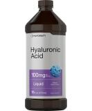 Hydrate & Nourish with Liquid Hyaluronic Acid Supplement | 100 mg | 16 oz | Cherry Flavor | Non-GMO & Gluten-Free | Horbaach - Buy Online on GoSupps.com