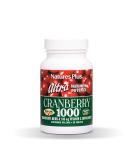 NaturesPlus Ultra Cranberry 1000 Sustained Release - 1000 mg - 180 Vegetarian Tablets - Promotes Urinary Tract Health with Vitamin C - 90 Servings - Buy Online on GoSupps.com