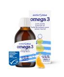 Arctic Blue Omega 3 Fish Oil 250ml - MSC Certified High DHA & EPA No Fish Smell Orange Flavor - Buy Online on GoSupps.com