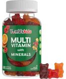 YumVs Kids Multivitamin Gummies - Fruit Flavored Chewable Children's Multivitamin - Kids Vitamins Multivitamin Gummy with 12 Minerals & Vitamins A C D3 E B6 B12 - Kosher Gluten Free (60 Count) - Buy Online on GoSupps.com