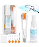 Glasses Cleaner Kit - Eyeglass Cleaner Spray & Microfiber Cloth Set with Portable Repair Kit - Safe for All Lens - White - Buy Online on GoSupps.com