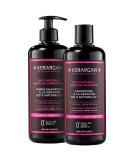 Kerargan Ultra Repairing Keratin Shampoo & Conditioner Duo - Strengthen & Smooth Damaged Hair - Sulfate-Free Non-GMO Silicone-Free - 2x16.9 Fl oz - Buy Online on GoSupps.com