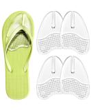 Buy Gel Metatarsal Pads for Flip-Flops | Ball of Foot Cushions for Thong Sandals | Comfortable Forefoot Relief Insoles for Men & Women - 2 Pairs (Clear - Buy Online on GoSupps.com