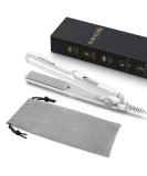 Wavytalk Mini Flat Iron 0.7 Inch Ceramic Hair Straightener - Small Flat Iron for Short Hair, Curls, Bangs, Travel-Friendly (White) - Buy Online on GoSupps.com