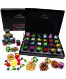 Hallinger's Merry Christmas - 24 varieties Tea gift set for Advent vegan in screw glasses (set) - Mother's Day gift & gift ideas for Father's Day |Recovery chalukka friendship 24er tea Merry Christmas - Buy Online on GoSupps.com