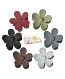 OWIIZI Jumbo Claw Clips for Thick Hair - 6PCS Flower Hair Clips - Large Strong Hold - Cute Matte Claw Clips - 6 Colors - Hair Barrettes for Women and Girls - Buy Online on GoSupps.com