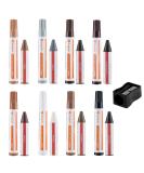 Furniture Markers Touch Up Set - 17-Piece Repair Kit with 8 Colors Wax Sticks & Sharpener for Stains & Scratches - Perfect for Wood Floors Tables & Bedposts | International Shipping Available - Buy Online on GoSupps.com