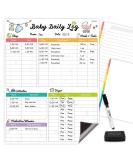 Newborn Baby & Toddler Log Tracker Whiteboard - Reusable Daily Planner for Feeding, Sleep, Diaper Changes & Activities - Buy Online on GoSupps.com
