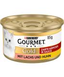 Gourmet PURINA GOURMET Gold Tender Bites in Sauce Wet Cat Food - Salmon & Chicken 12 Pack (12 x 85g) - Premium Cat Food for Picky Eaters - Buy Online on GoSupps.com