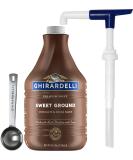 Ghirardelli Sweet Ground Chocolate & Cocoa Sauce 85.9oz with Pump and Spoon - Buy Online on GoSupps.com