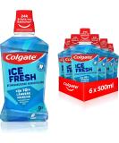 Colgate Mouthwash Ice Fresh 6x500 ml - Antibacterial Alcohol-Free Oral Care for Immediate & Persistent Freshness - Optimal Protection - Buy Online on GoSupps.com