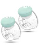 Portable Electric Milk Pump - Double-Handed Rechargeable Noise-Free 3 Modes & 30 Levels - 2-Pack Green - Buy Online on GoSupps.com
