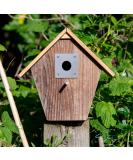 Simply Hardware Satin Stainless Steel Bird Box Protector/Nest Box Protection Plate (25mm - 32mm Holes) - 70 x 70mm - 25mm Hole - Buy Online on GoSupps.com