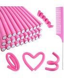 30PCS 9.45" Flexible Curling Rods Hair Twist Flexi Rods Hair Curlers Set,Twist Foam Hair Rollers No Heat Hair Rods Rollers Hair Curlers Rollers,Steel Pintail Comb Rat Tail Comb for Short and Long Hair - Buy Online on GoSupps.com