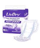 LivDry Incontinence Pad Insert for Men and Women - Hyper 2000 (20 Count) | Extra Absorbency & Odor Control - Buy Online on GoSupps.com