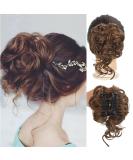 Claw Messy Bun Hairpiece Clip | Wavy Curly Chignon Updo | Synthetic Ponytail for Women and Girls - Buy Online on GoSupps.com