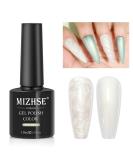 MIZHSE Pearl Top Coat Gel Nail Polish - Mermaid Glitter 2-in-1 Soak Off UV LED Gel for DIY & Salon Use (10ml - Buy Online on GoSupps.com