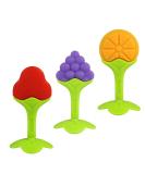 RaZbaby Infant & Baby Massager Teether Toy 3-Pack - Fruit-Shaped Multi-Texture Teethers | Soothes Sore Gums, BPA-Free Silicone, Hands-Free & Freezable | Safe for Babies 3M - Buy Online on GoSupps.com