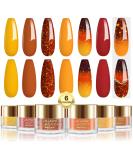 Lavender Violets Dip Powder Nail Kit - 6 Color Autumn Winter Set Long Lasting Nail Art Dipping Powder Color Changing & Large Capacity J206 Amber - Buy Online on GoSupps.com