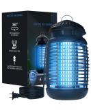 4200V Electric Bug Zapper - High Powered Waterproof Mosquito Trap for Indoor and Outdoor Use - Fly Control for Home, Kitchen, Backyard, Camping - Black - Buy Online on GoSupps.com