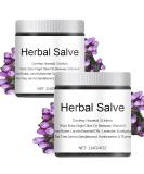 Organic Herbal Salve 4oz | Comfrey Herbal Balm | Natural Skin Care Ointment (2pc) - Shop Internationally - Buy Online on GoSupps.com