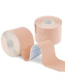 Skin Color Boob Tape 5m x 5cm (2 Pack) - Professional Grade Kinesiology Tape for DIY Breast Lift, Push Up, and Body Support - Waterproof and Breathable - Buy Online on GoSupps.com