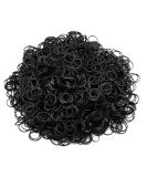 1000 pieces black mini elastic hair tie ribbons mini hair bands for children's hair braids hair wedding hairstyle and more black 1000 pieces (1 Pack) - Buy Online on GoSupps.com