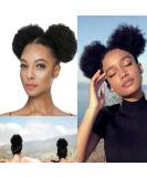 Afro Puff Drawstring Ponytail for Black Women Short Kinky Curly Afro Ponytail Synthetic Hair Afro Bun Drawstring Ponytail for Women(small size(Pack of 2) natural black(2#) small size(Pack of 2) natural black(2#) - Buy Online on GoSupps.com