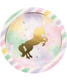 Shop Creative Converting Unicorn Sparkle Paper Dinner Plates - Multicolor Party Supplies | 9-inch Ideal for International Shipping - Buy Online on GoSupps.com