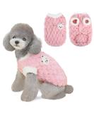 Lyneun Dog Jumper Thick Dog Sweater Warm Sweater Coat Soft Puppy Jumper Dog Winter Clothes Cute Warm Dog Pullover for Dog (Pink XL) XL Pink - Buy Online on GoSupps.com