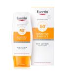 Eucerin Sensitive Protect Sun Lotion Extra Light SPF 50+ | 150 ml - Ultimate UV Protection for All Skin Types - Buy Online on GoSupps.com