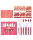 Hydrating Lip Gloss Set - 6 Moisturizing Colors | Long-Lasting Glossy Lip Oil | Nourishing & Glow - Buy Online on GoSupps.com