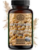 Nattokinase -NEU 240 capsules per 100mg (20 000 FU/g) - Important: Without genetic engineering gastrust -resistant (slow release) capsules i Nattokinase high -dosed i laboratory -De- Scheunengut  - Buy Online on GoSupps.com