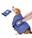 Nobleza Microfiber Dog Towel - Extra Absorbent & Quick Dry Cloth (106x66cm) for All Dogs & Cats - Soft & Durable Pet Drying Towel - Buy Online on GoSupps.com