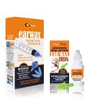Ear Wax Removal Syringe & Liquiplug Dual Action Drops - CE Certified & MHRA Approved - Buy Online on GoSupps.com