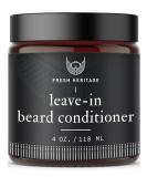 Fresh Heritage Premium Leave-in Beard Conditioner for Men - 4oz | All Natural Beard Softener with Argan Oil | Daily Use Beard Wash and Conditioner for Healthier Growth - Buy Online on GoSupps.com