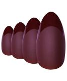 Shop Brown Matte Almond Stiletto False Nails - 24 Long Acrylic Tips | Bling Art International Shipping - Buy Online on GoSupps.com