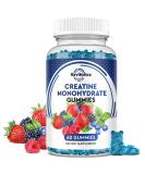 Creatine Chewable Gummies - 2000mg Monohydrate for Muscle Building Recovery & Endurance | Easy Digest Fast Absorb 60 Count - Buy Online on GoSupps.com