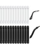 12 Pairs Silicone Eyeglass Ear Cushions Eyeglass Pads Anti Slip Glasses Ear Hook Eyeglass Strap Holder for Reading Glasses (Black  White) - Buy Online on GoSupps.com