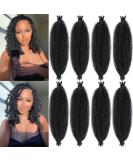 8 Packs Pre-Separated Springy Afro Twist Hair 18 Inch 1B - Synthetic Marley Twist Braiding Hair - Buy Online on GoSupps.com